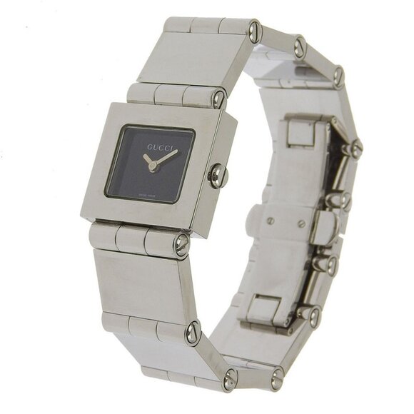 GUCCI Watches 600L blackDial Stainless Steel Quartz Analog display Women - Picture 3 of 8